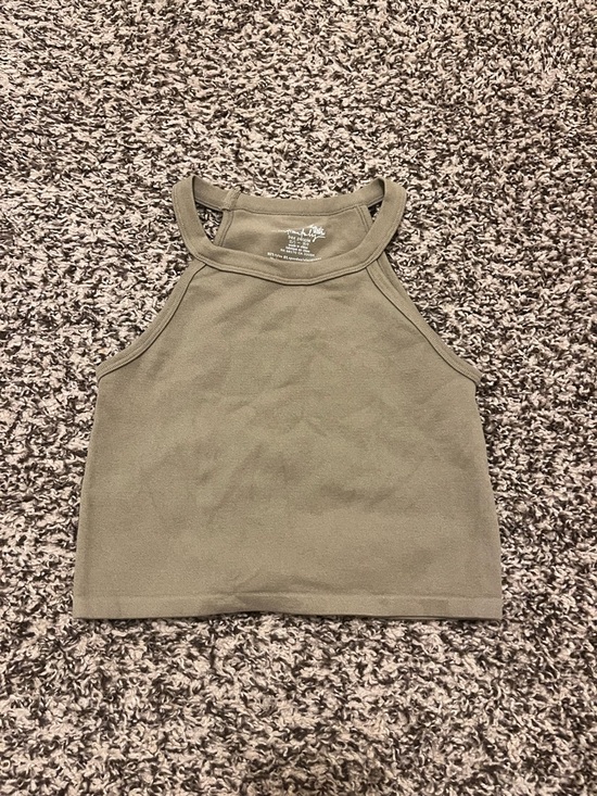 Free People Tops - Free People Intimately Bella Seamless Crop Tank in Olive Green